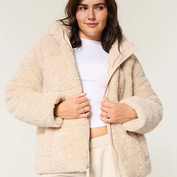 NWT‼️Sherpa All-Weather Puffer Jacket - Picture 2 of 7